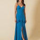 CARLY Embroidered Structured Maxi Dress