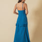 CARLY Embroidered Structured Maxi Dress